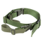 The Condor Speedy 2-Point Sling is a green adjustable nylon strap with plastic buckles and sliders, ideal for EDC or bushcraft, shown on a white background.